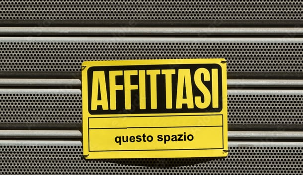 Cartello di affitto